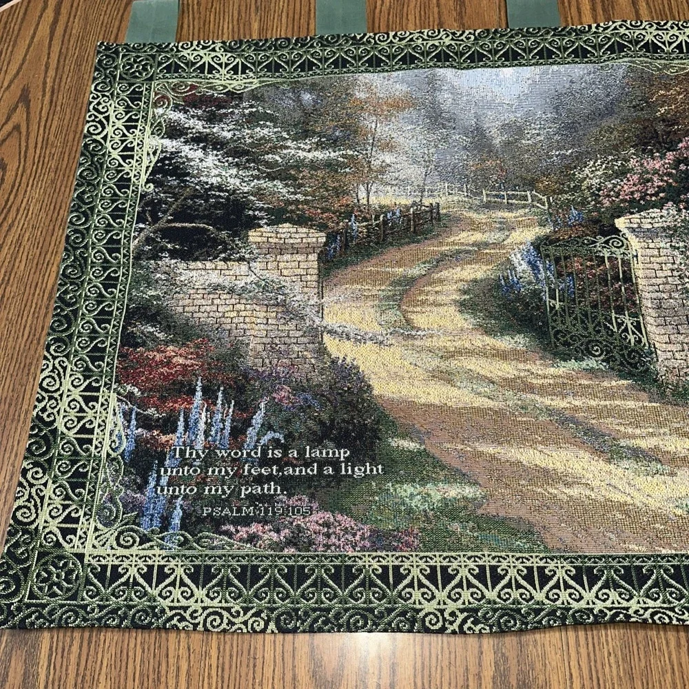 Thomas Kinkade Tapestry Painter Of Light Wall hanging 39